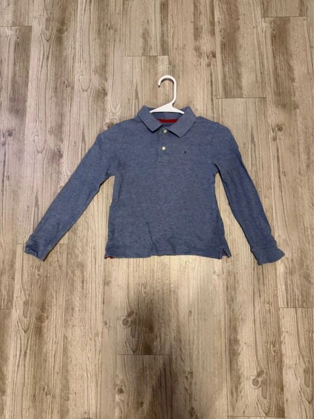 Tommy Hilfiger Long Sleeve Polo shirt Kids/Boys Size S (6-7)